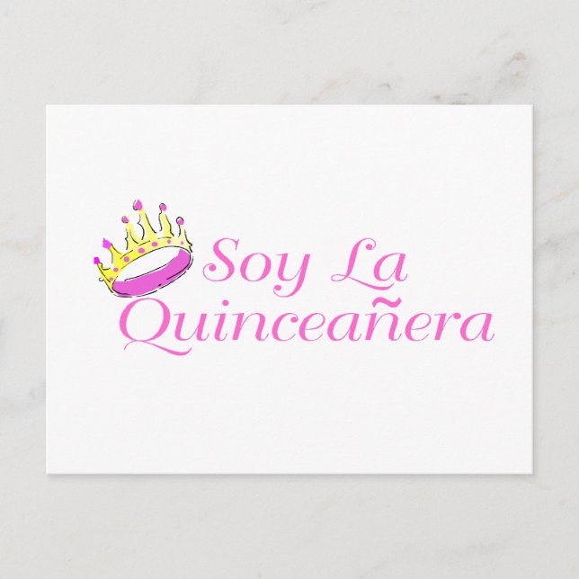 Soy La Quinceanera Postcard (Front)
