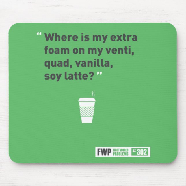 Soy Latté Mouse Mat (Front)