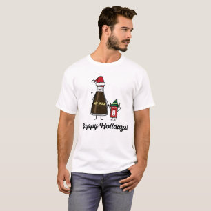 Soy Sauce Bottle Packet kid child Christmas Santa T-Shirt