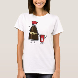 Soy Sauce Bottle Packet kid child condiment Asian T-Shirt