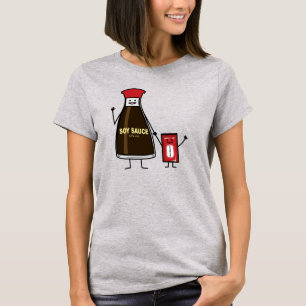 Soy Sauce Bottle Packet kid child condiment Asian T-Shirt