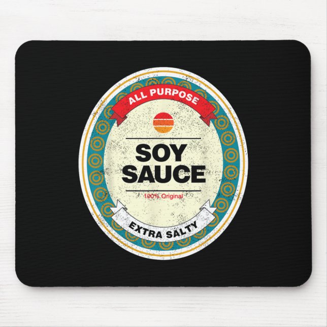 Soy Sauce Funny Halloween Costume  Mouse Mat (Front)