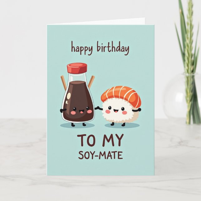 Soy Sweet Birthday Card (Front)