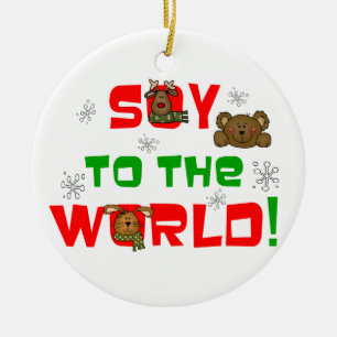 Soy to the World Ceramic Tree Decoration
