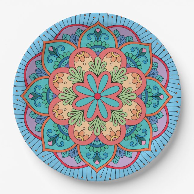 Soy Wax Candle Favour Paper Plate (Front)