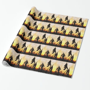 Soybean Sunset Wrapping Paper