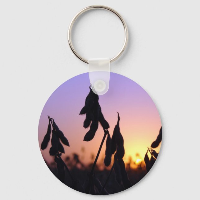 Soybeans at Sunset Key Ring (Front)