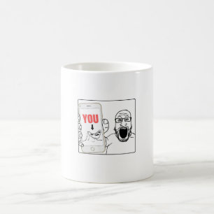 Soyjak Shows His Phone Meme Coffee Mug