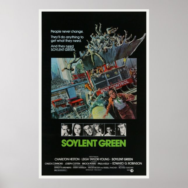 Soylent Green  Vintage Movie Poster (Front)