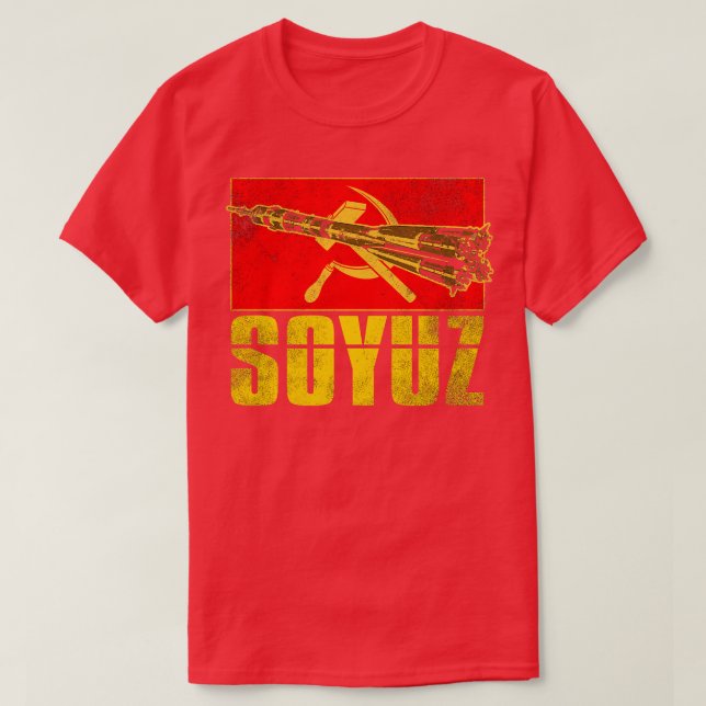 Soyuz Rocket Soviet Union 4 T-Shirt (Design Front)