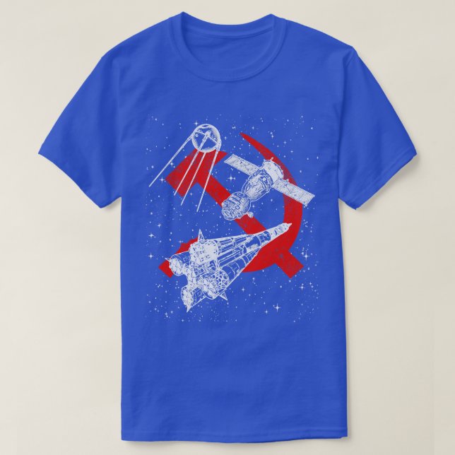 Soyuz rocket Soyuz spacecraft Sputnik satellite 1 T-Shirt (Design Front)