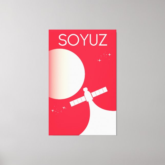 Soyuz Space Art poster Canvas Print (Front)