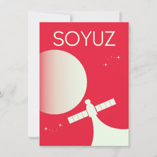 Soyuz Space Art poster Invitation
