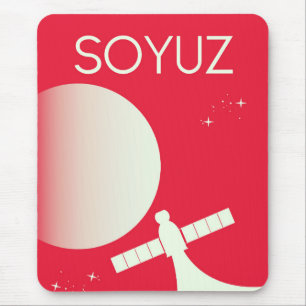 Soyuz Space Art poster Mouse Mat