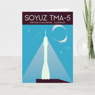 Soyuz TMA-5 Space Art Holiday Card