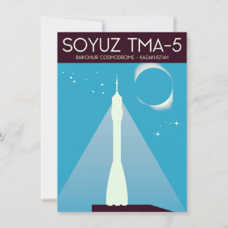 Soyuz TMA-5 Space Art Invitation