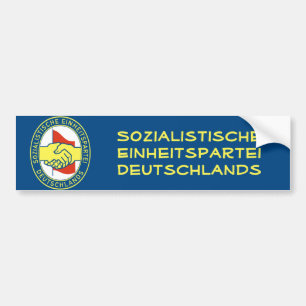 Sozialistische Einheitspartei Deutschlands Bumper Sticker