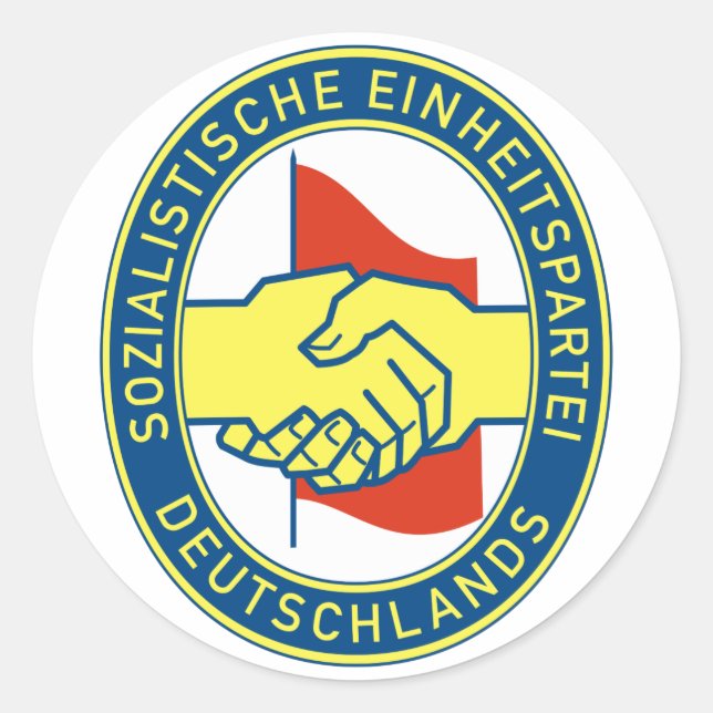 Sozialistische Einheitspartei Deutschlands Classic Round Sticker (Front)