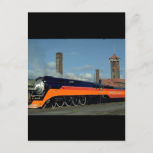 SP 4-8-4 "Daylight" locomotive #4449_Trains Postcard
