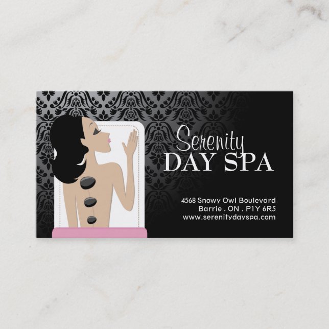 Spa and Aesthetics Business Card (Front)