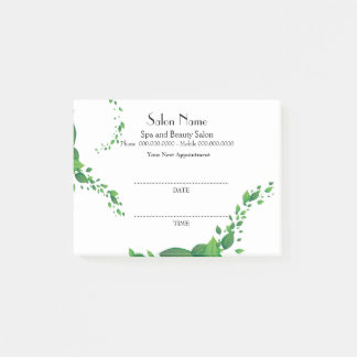 Spa and Beauty Appointment Post-it® Notes