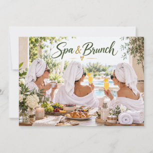 Spa and Brunch Party Invitation