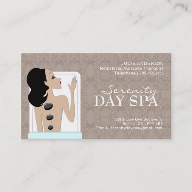 Spa and Easthetics Business Card (Front)