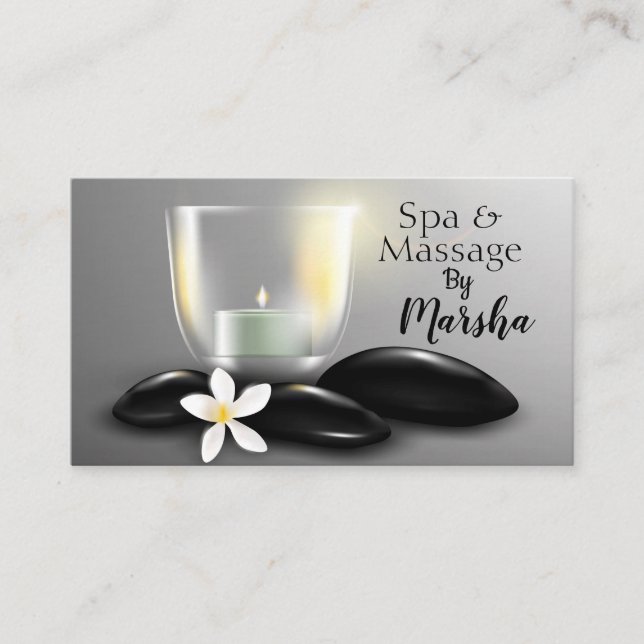 Spa and Massage Business Card (Front)