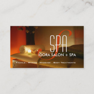 Spa and Massage Business Card Template