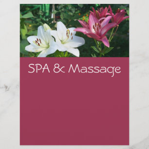 SPA and massage Flyer