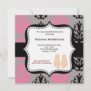 Spa Bachelorette Party Invitation
