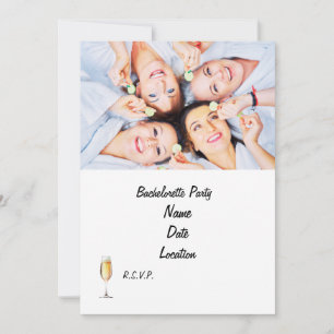 Spa Bachelorette Party Invitation Personalised