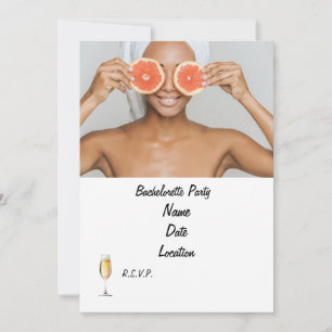 Spa Bachelorette Party Invitation Personalised