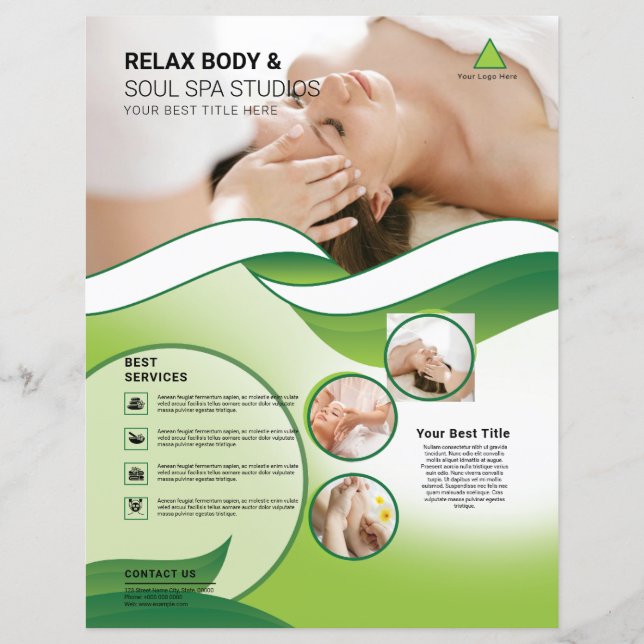 Spa & Beauty Care Salon Flyer (Front)