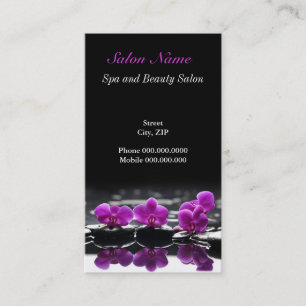Spa beauty massage wellness Salon Business Card