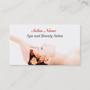 Spa beauty massage wellness Salon Business Card