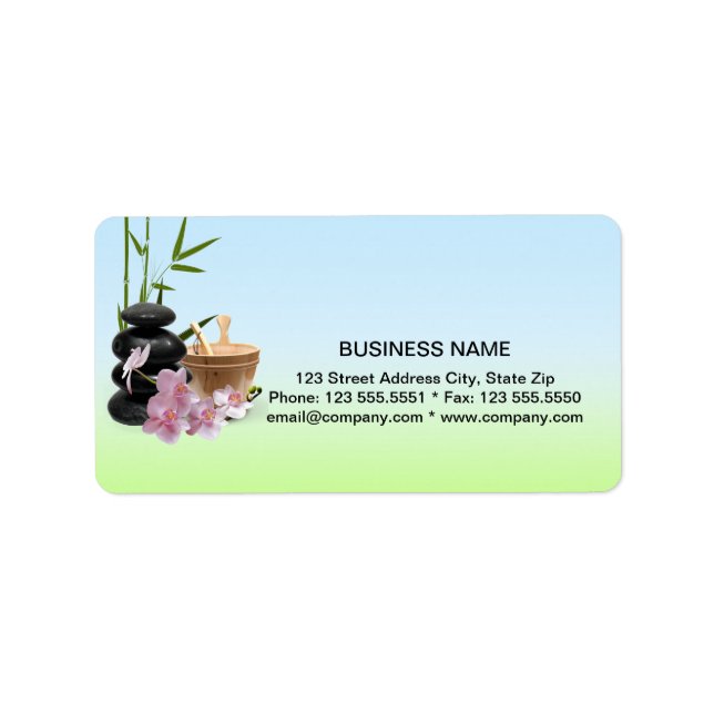 SPA & Beauty Resort Address Labels (Front)