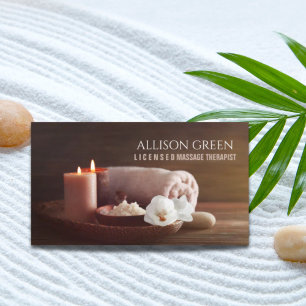 SPA Beauty Salon Aromatherapy Massage Therapy Business Card