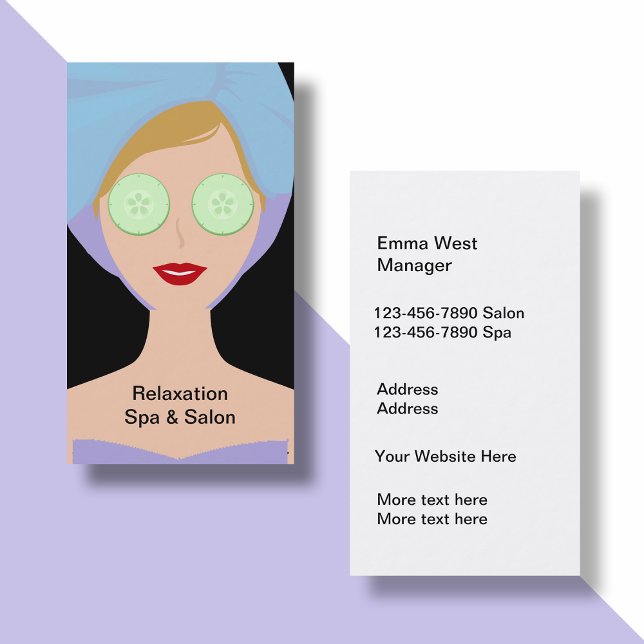 Spa Beauty Salon Business Card (Creator Uploaded)