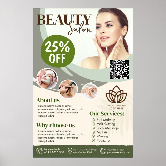 Spa, Beauty Salon - Bussines Poster (Front)