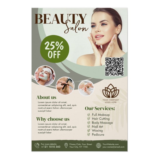 Spa, Beauty Salon - Glossy Poster (Front)