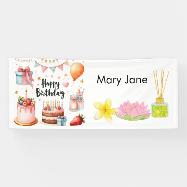 SPA Birthday Party  Banner (Horizontal)