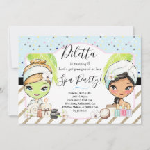 SPA Birthday Party Invitation