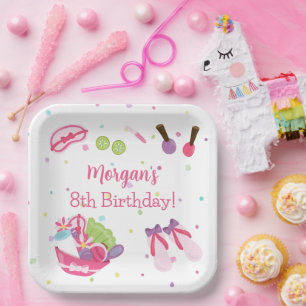 Spa Birthday Party Paper Plate
