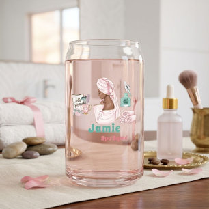Spa Birthday Sleepover Pamper Birthday party Can Glass