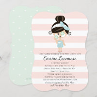 Spa Bridal Shower Invitations Asian