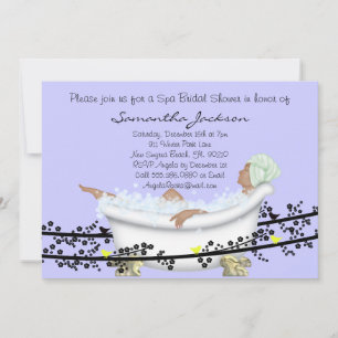 Spa Bride Bridal Shower Invite