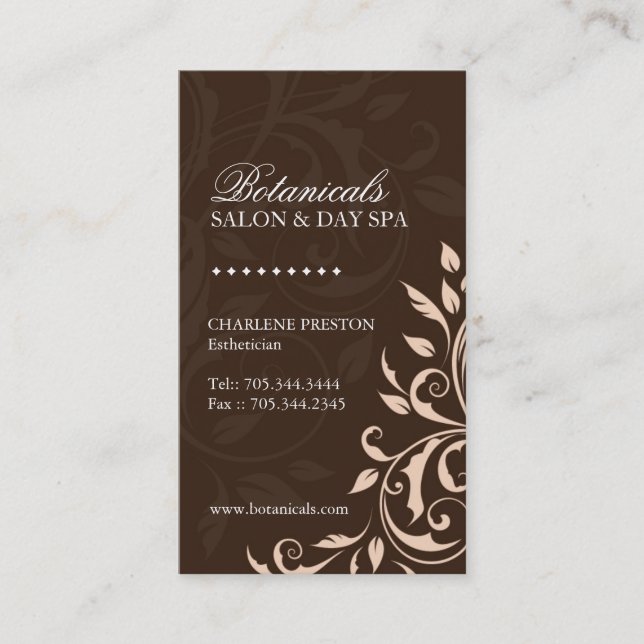 Spa Business Card (Front)