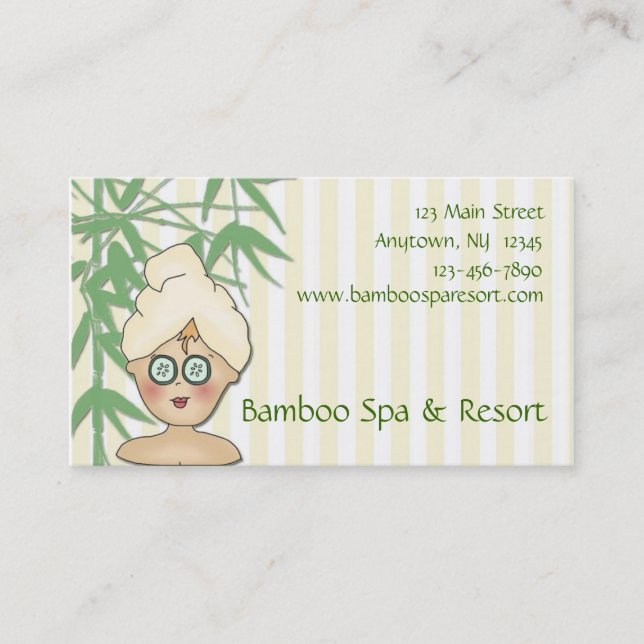 Spa Business Card (Front)