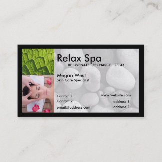 Spa business card - two sided